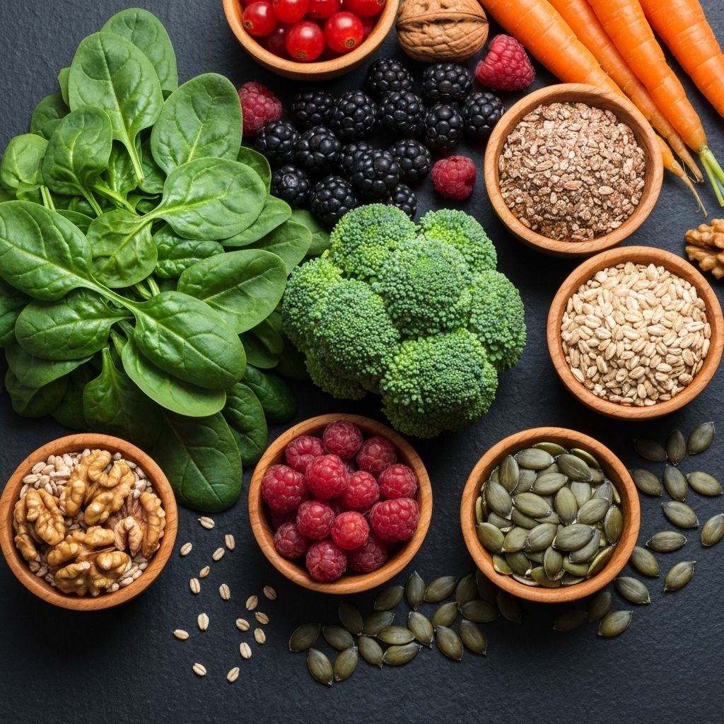 Key nutrients in foods